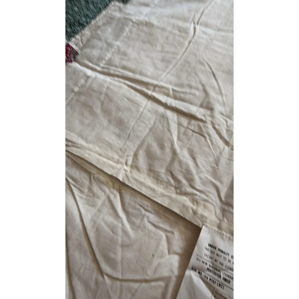 C&F Enterprises Quilt Set‎ Full/Queen Starburst Medallion Green Floral w/ Sham